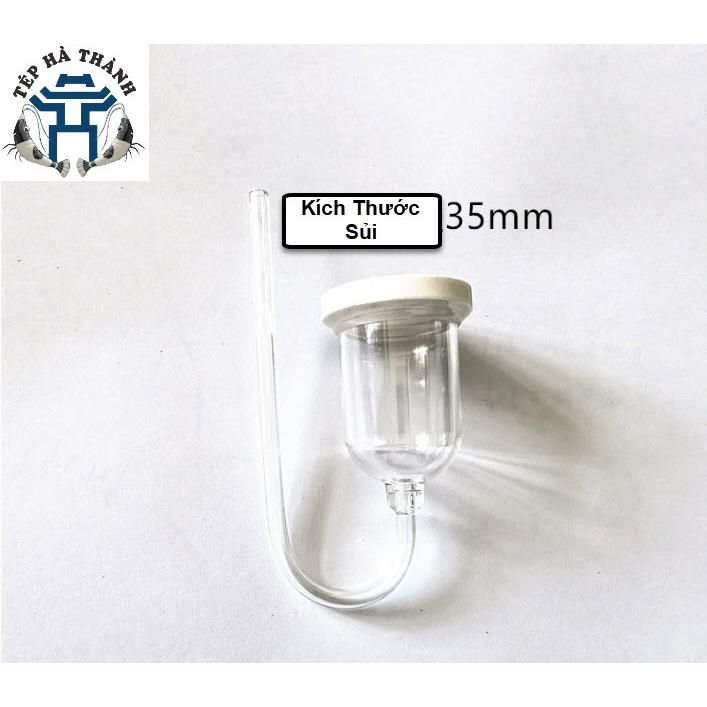 Cốc Sủi Oxy Siêu Mịn Bằng Thủy Tinh Cho Bể Cá Cảnh, Bể Thủy Sinh
