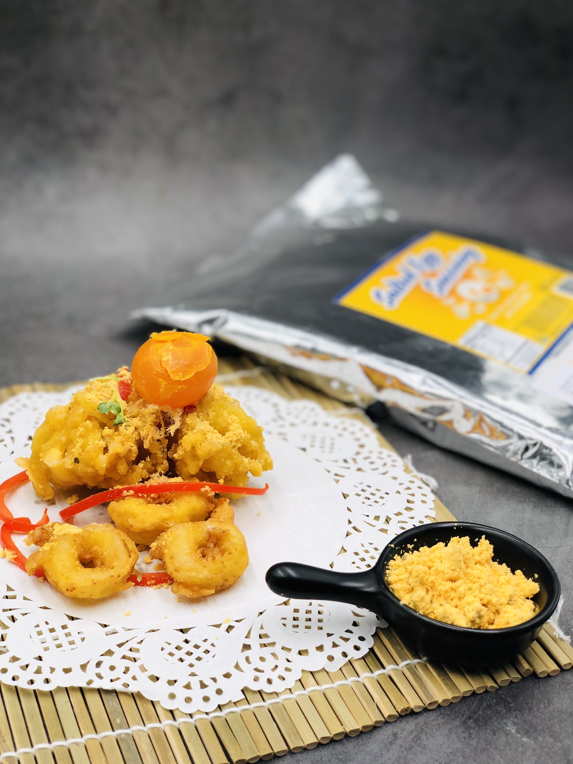 Bột Trứng muối Orange Chef làm sốt trứng muối, bột lắc - Nguyên liệu nhập khẩu Philippines