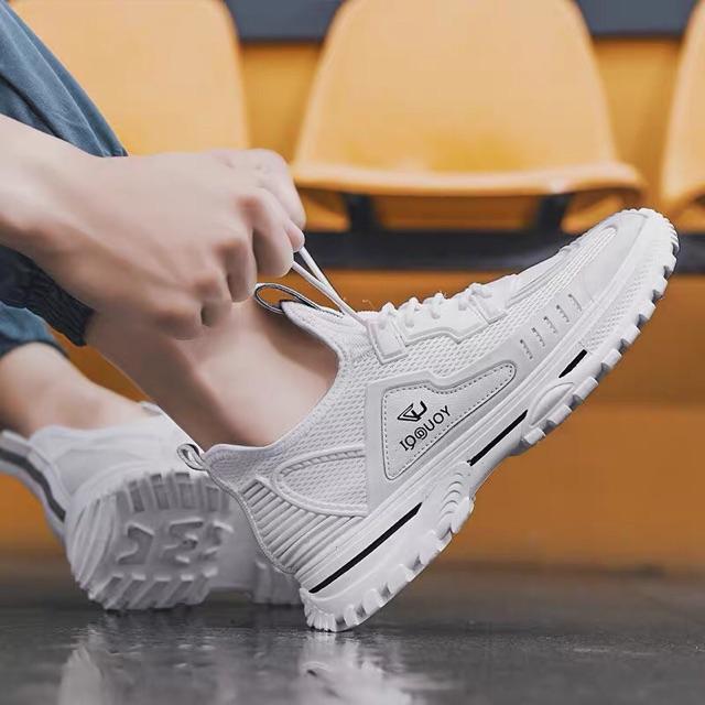 Giày Sneaker Nam Hàn Quốc - Màu Full Trắng Siêu Đẹp