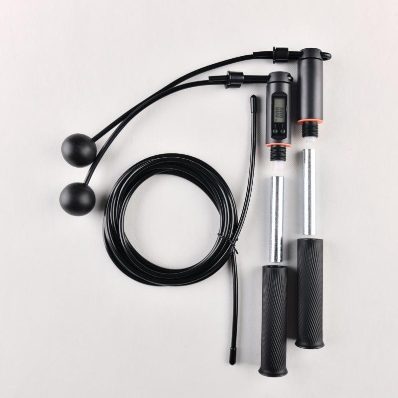 Tập Luyện DUAL Sử Dụng Ngoài Trời + Trong Nhà Không Dây Không Dây Dây Nhảy Dây Nhảy Với Bộ Đếm Kỹ Thuật Số Giữ Dáng Crossfit Trọng Số Hạng Nặng