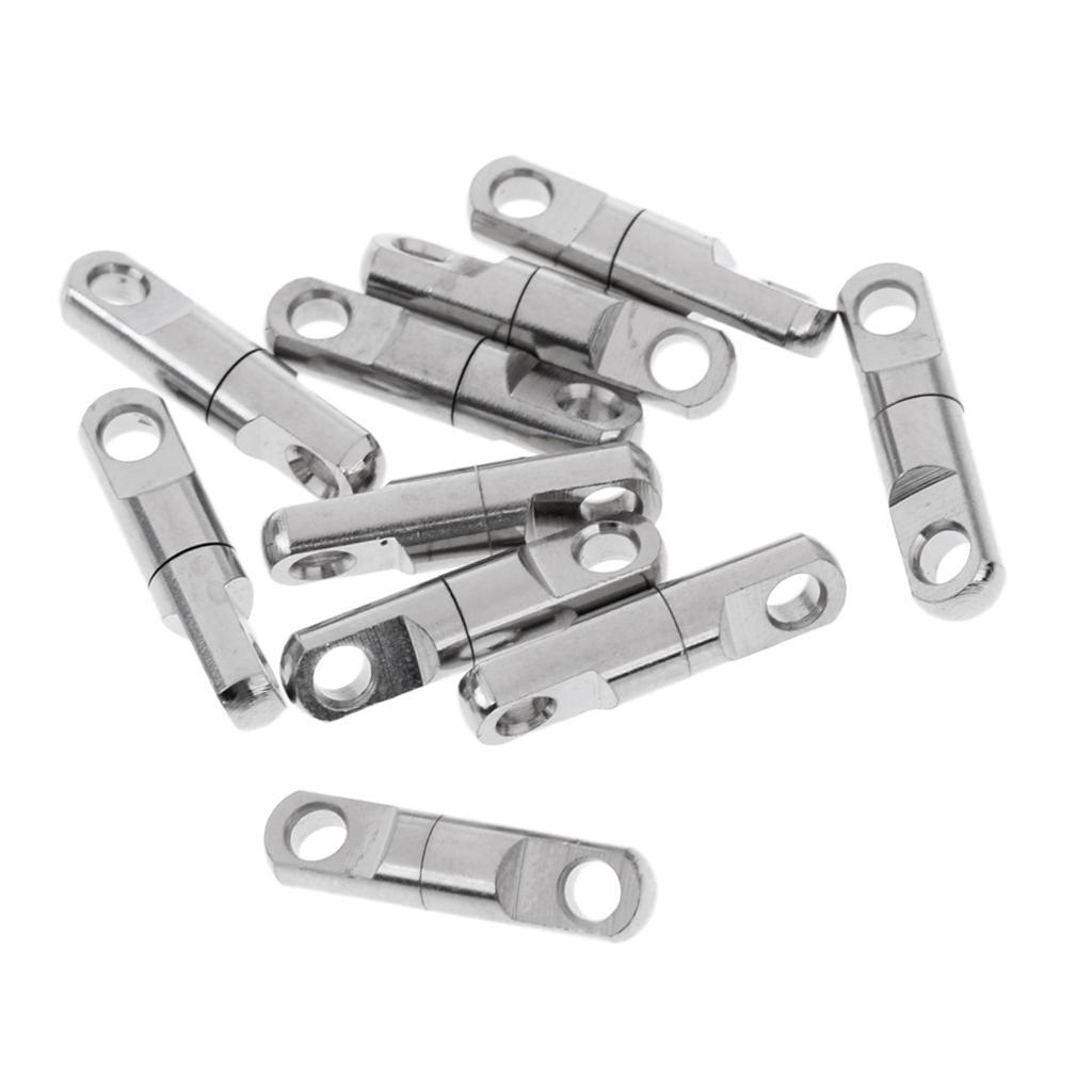 2x 10 Pieces Ball Bearing Swivels Heavy Duty Swivel Line Connector Rotary