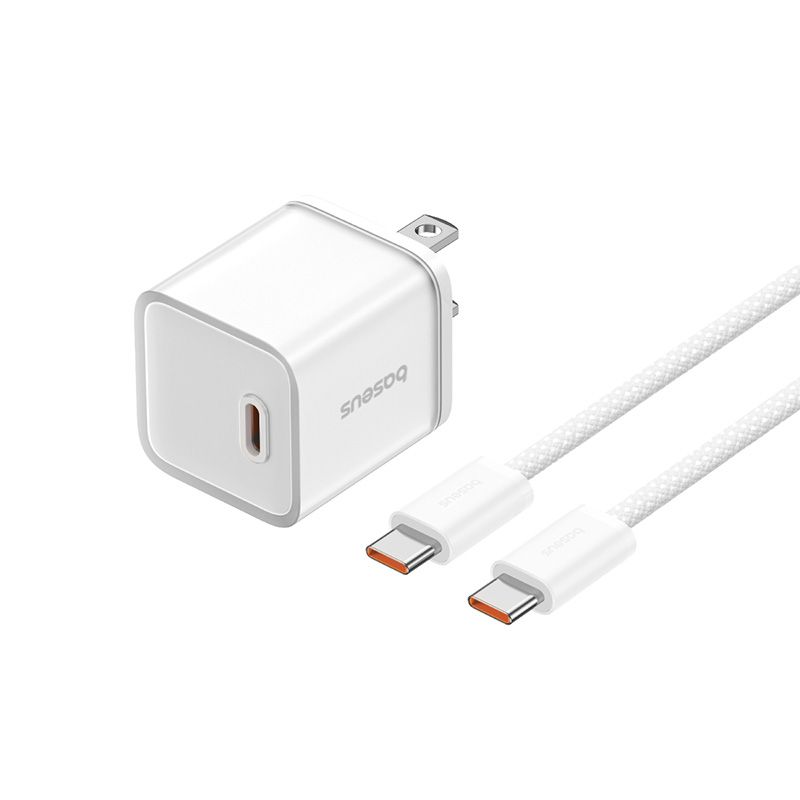 Bộ sạc nhanh Baseus GaN5S Fast Charger 1C 30W Cho iPhone 15 14 13 Pro Max (Nhỏ gọn, sạc nhanh PD/Quick Charge)- Hàng nhập khẩu