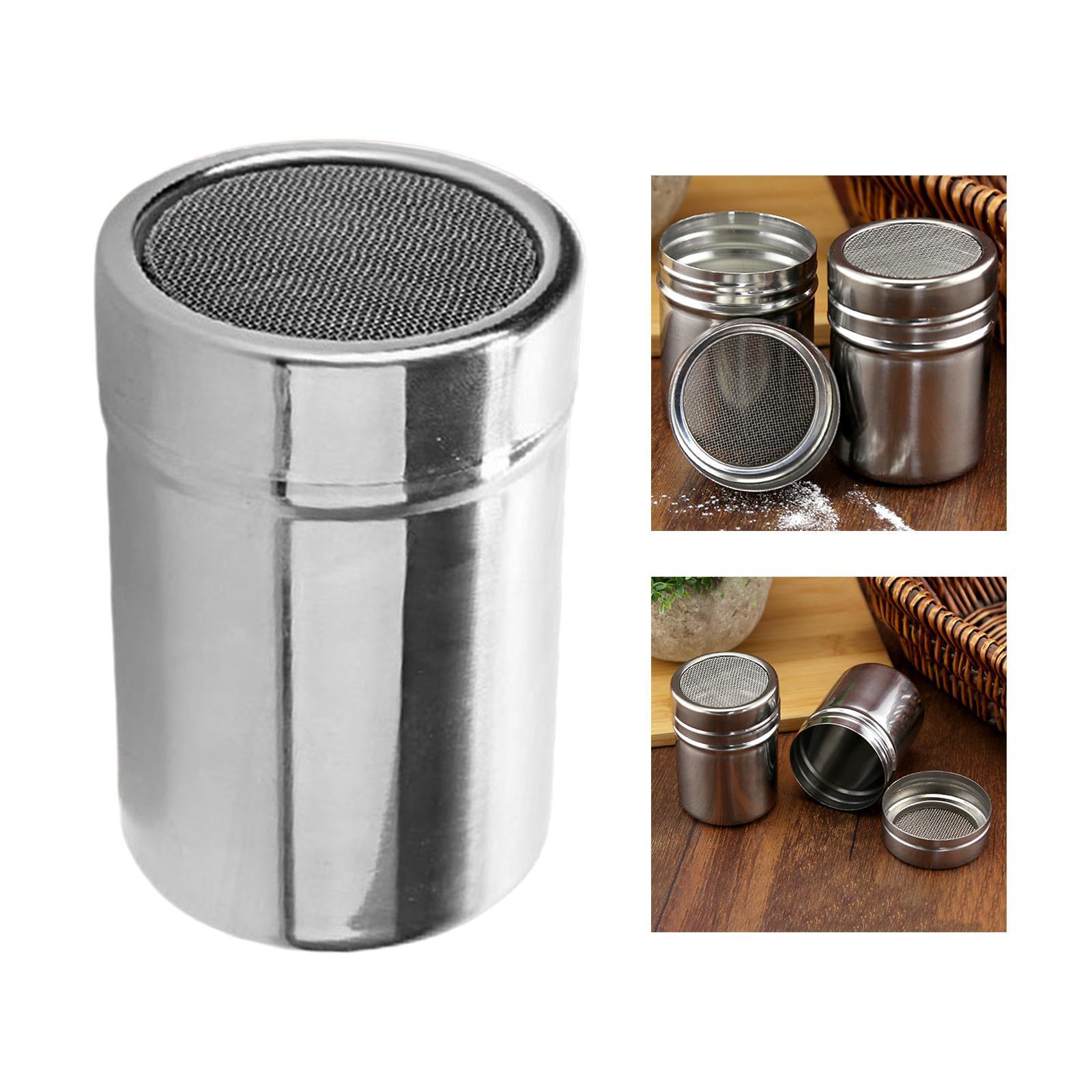 Sugar Shaker Icing Sugar Dredger Coffee Sifter for Oatmeal Flour Home
