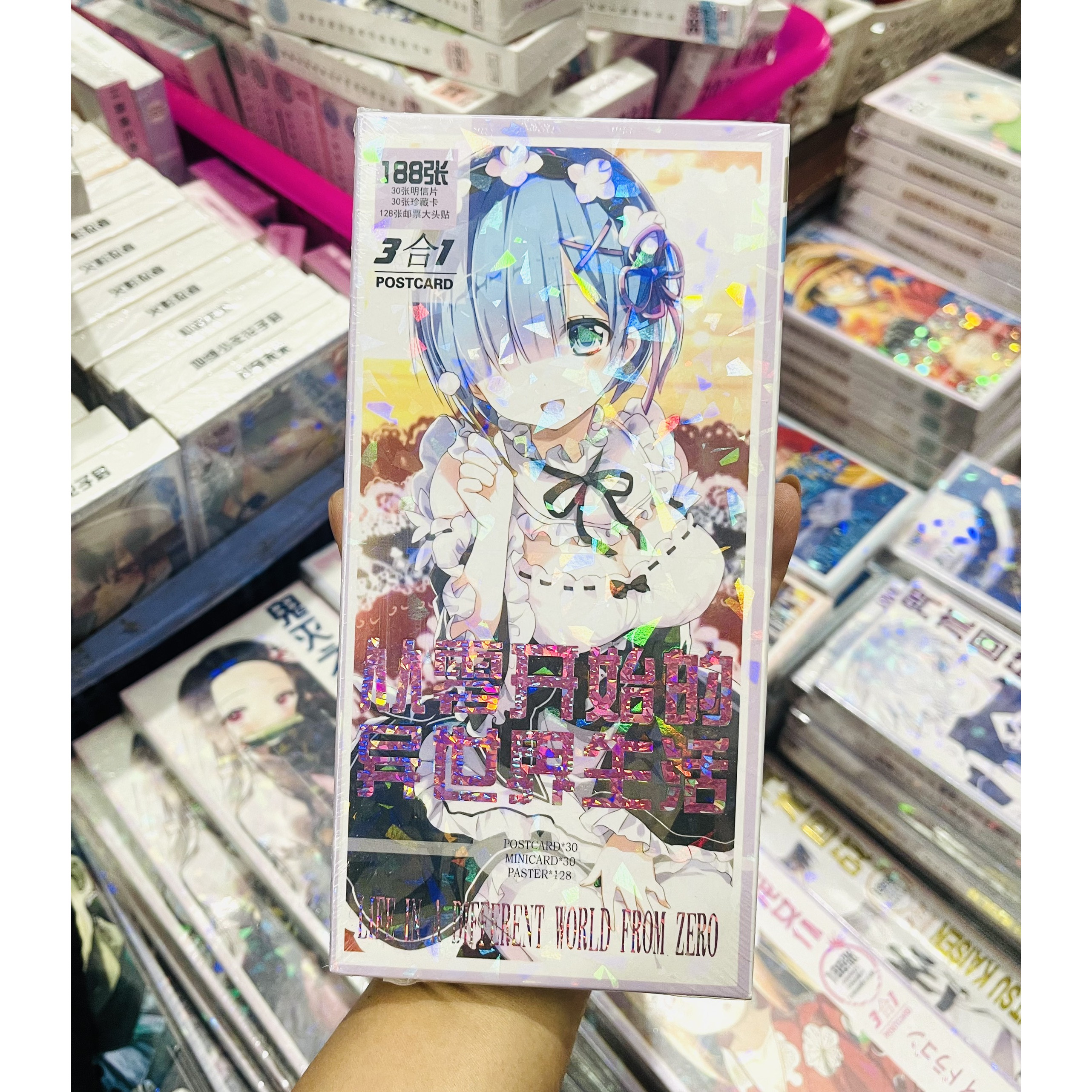 Postcard Re:Zero hộp ảnh 188 ảnh to nhỏ