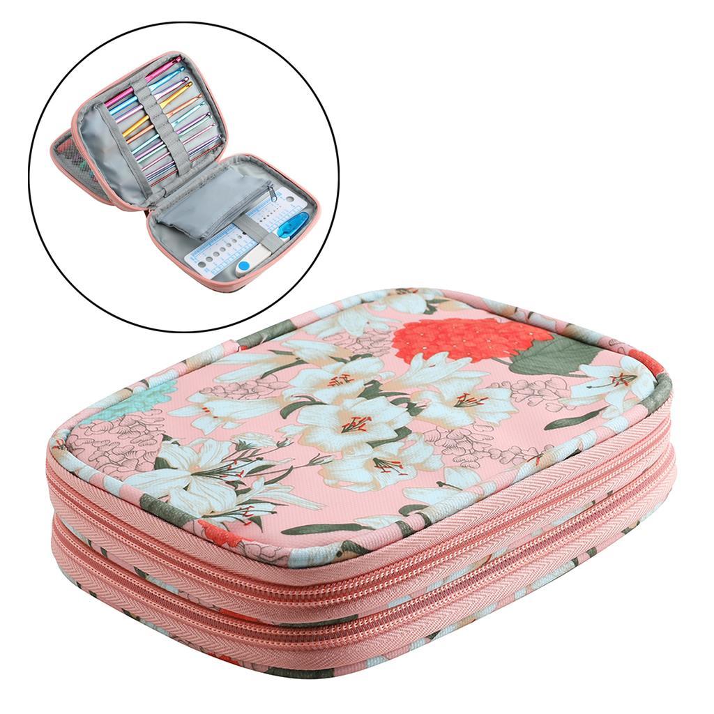 Knitting Crochet Hook  Case Empty  Organizer Pink