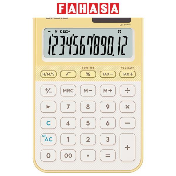 Máy Tính Casio MS-20YC-LY-W-DP - Màu Vàng