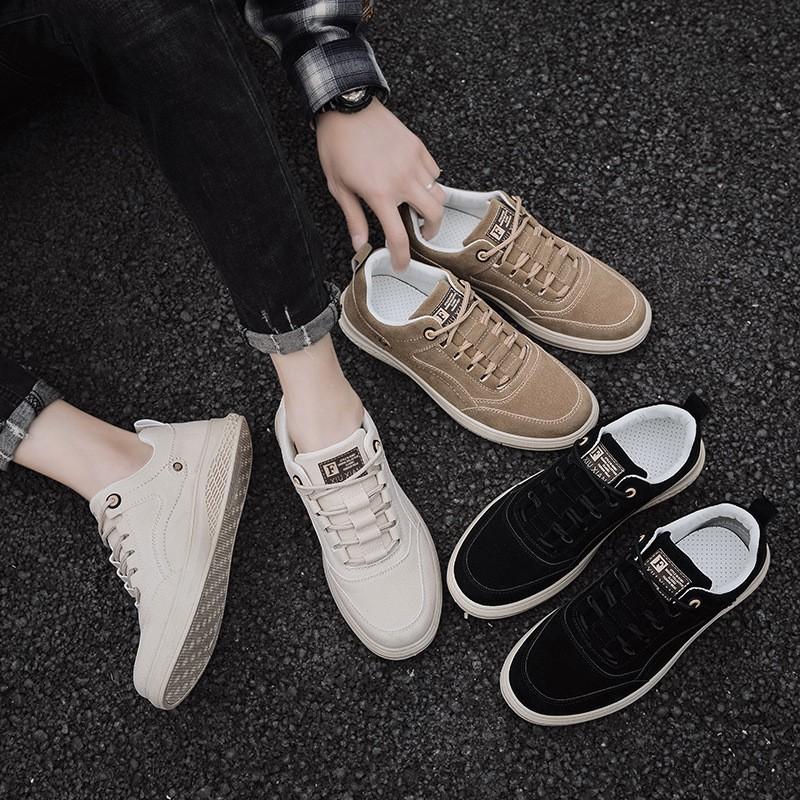  Giày Nam, Giày Sneaker Thấp Cổ Da Cao Cấp 2021