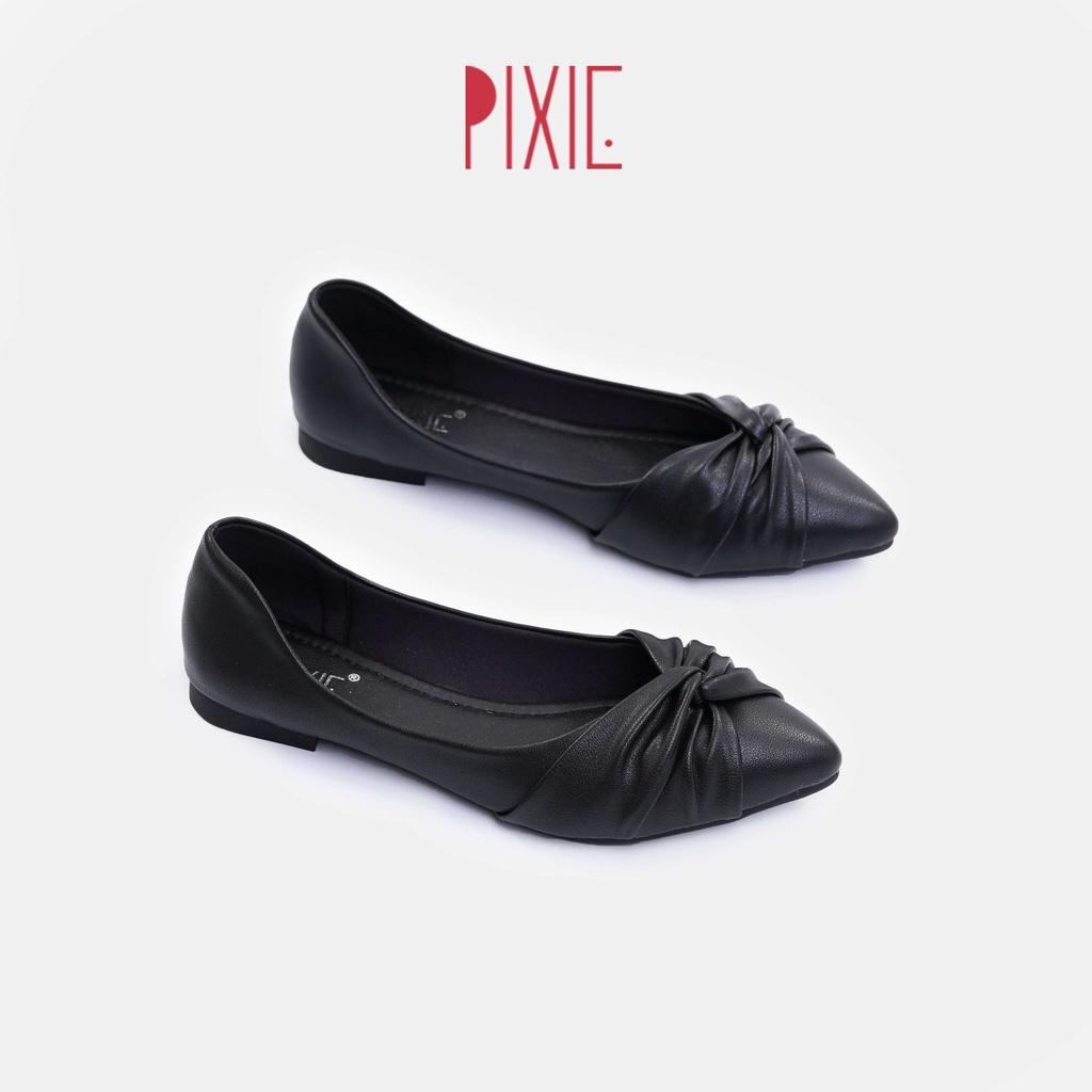 Giày Búp Bê Đế Mềm Nơ Xoắn Pixie X717