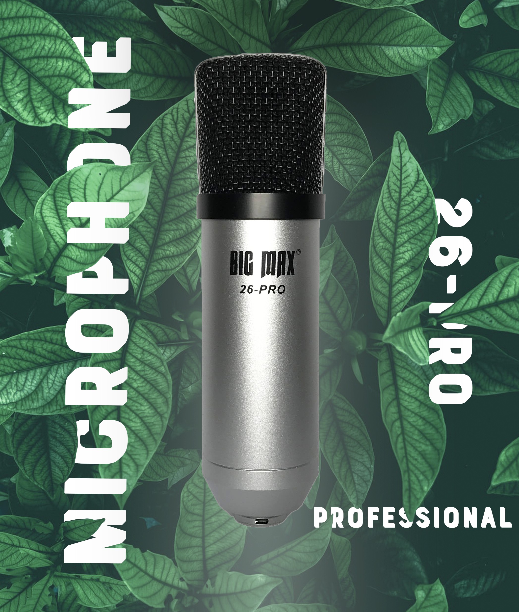 Micro thu âm cao cấp Big Max 26 pro - Mic thu âm hát karaoke online chuyên nghiệp - Chống hú, chống nhiễu, xứ lí tạp âm cực tốt - Giao màu ngẫu nhiên - Hàng chính hãng