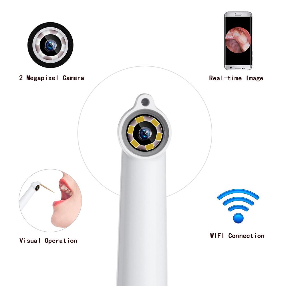 Wireless WiFi Oral Dental Endoscope 6 LED Lights Snake Camera HD Video for iOS Android Handheld Teeth Inspection Endoscope