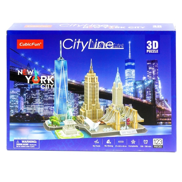 Mô hình lắp ghép 3D Cubic Fun  Thành phố New York thu nhỏ  Đồ chơi trẻ em