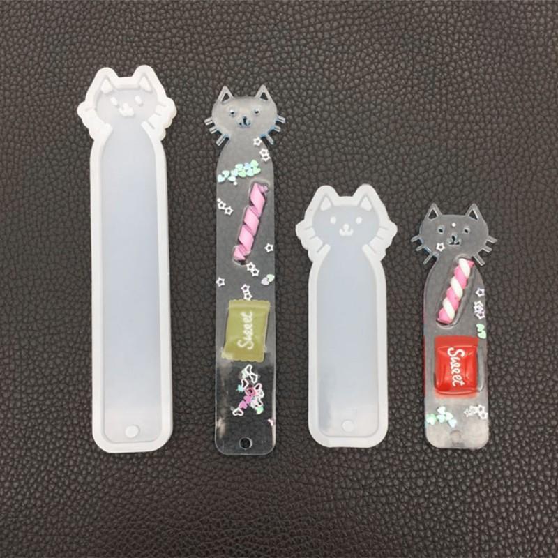 Khuôn Silicone Hình Mèo Đánh Dấu Trang Sách
