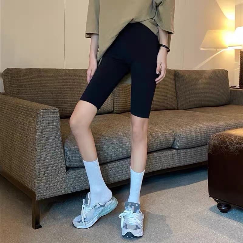 Quần lửng nữ, Legging đùi biker short - Nâng Mông Cạp Cao Siêu Hot Siêu Co Giãn
