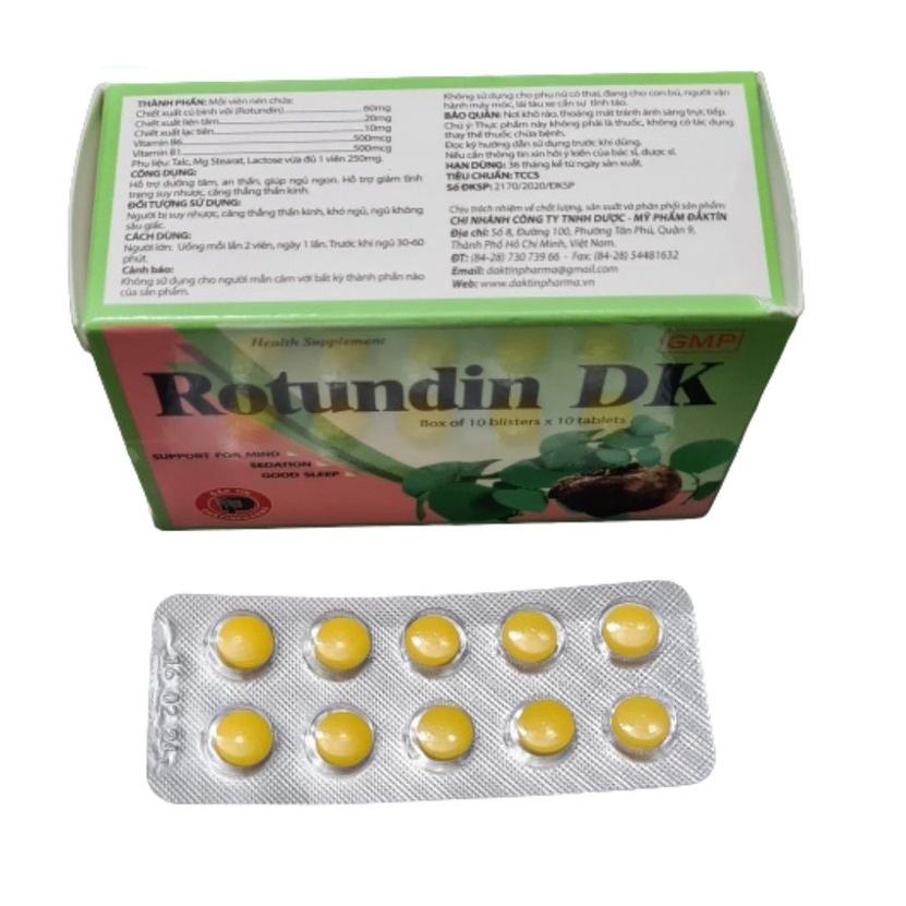 ROTUNDIN - HỖ TRỢ DƯỠNG TÂM, AN THẦN, GIÚP NGỦ NGON