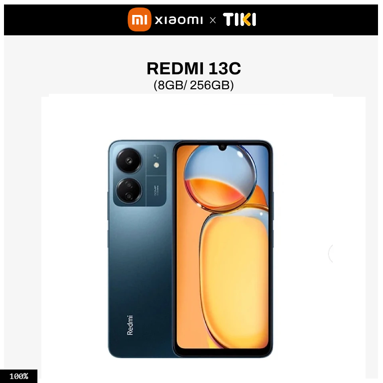 Điện thoại Xiaomi Redmi 13C (8GB/256GB) - Hàng chính hãng - Xanh