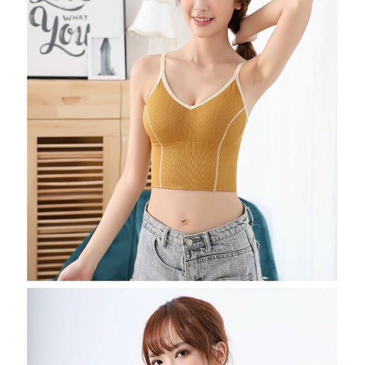 Áo bra, Áo bra yoga gym thể thao croptop 2 dây siêu xinh