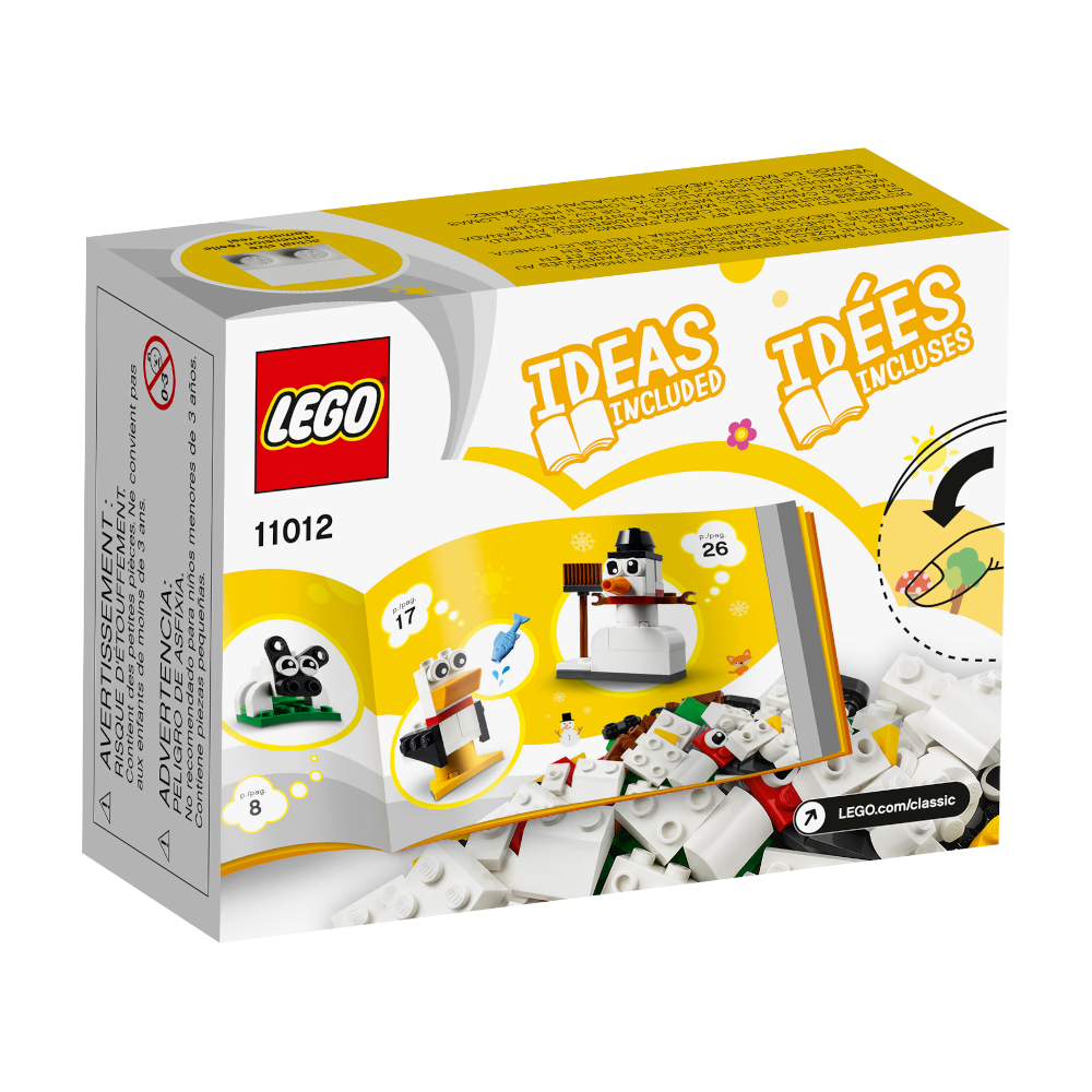 Đồ Chơi LEGO CLASSIC Hộp Lắp Ráp Sáng Tạo Màu Trắng 11012