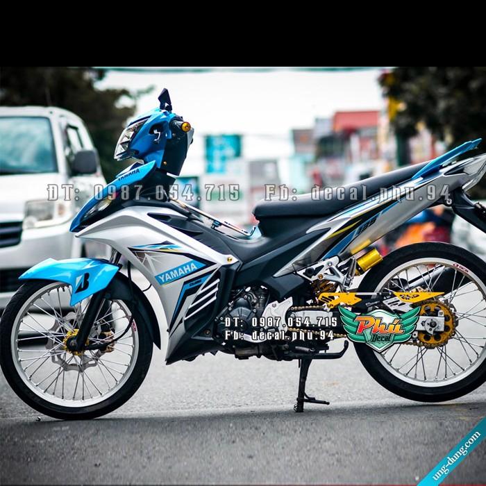 Tem rời Exciter 135 2011-2014 bạc xanh