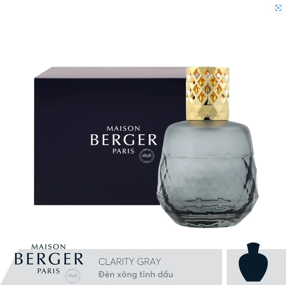 Maison Berger - Đèn xông tinh dầu Clarity Gray - 380ml