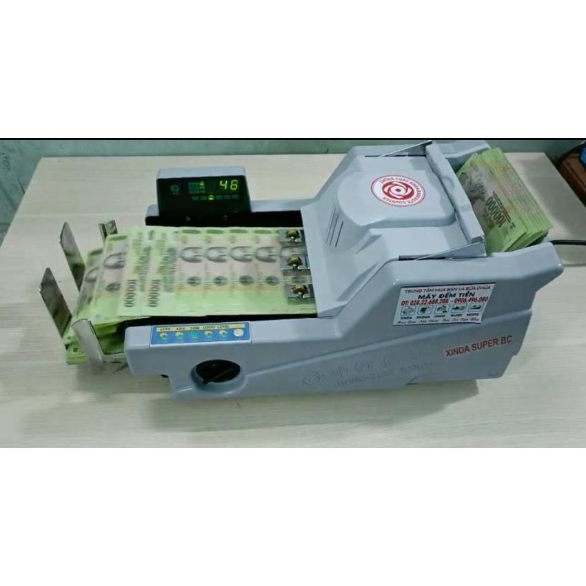Máy đếm tiền phát hiện tiền g.i.ả, tiền lẫn loại XINDA SUPER BC, động cơ mạnh mẽ, hoạt động ổn định, đếm chính xác bh 18T