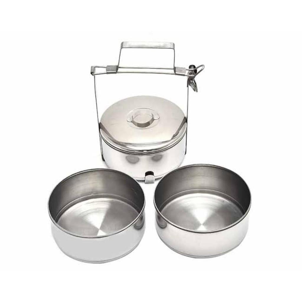 Hộp đựng cơm bằng Inox12x3 ngăn-Cà mên-Camen giu nhiet 3 ngan, Cap long, Hộp đựng cơm bằng Inox12x3 ngăn