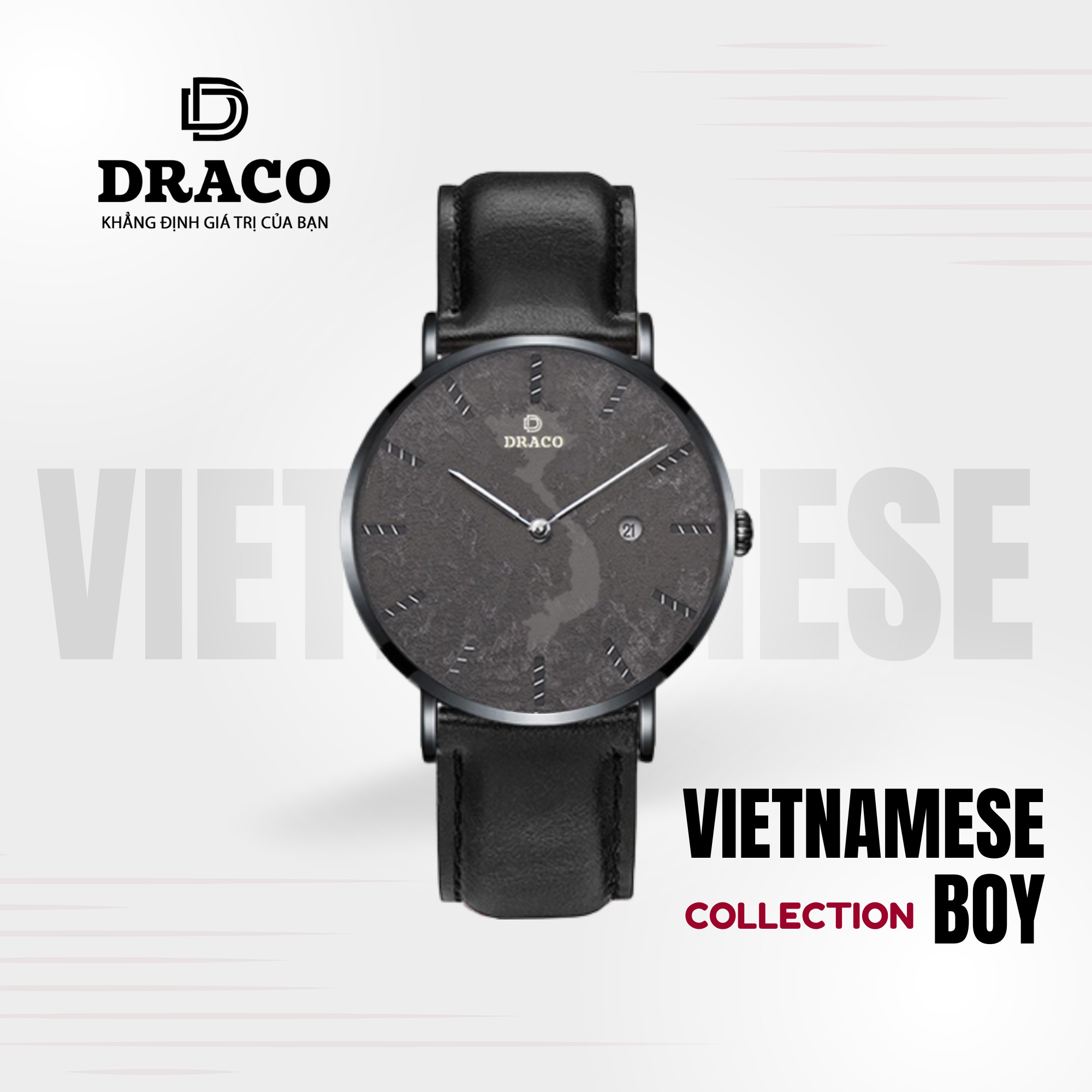 Đồng Hồ Nam DRACO D22-ST03 “Vietnamese Boy”