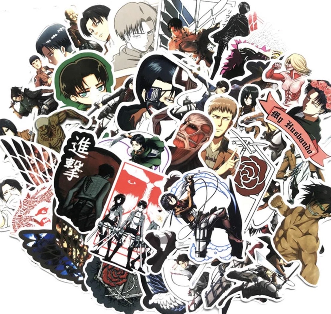 Set 60 Sticker Attack On Titan