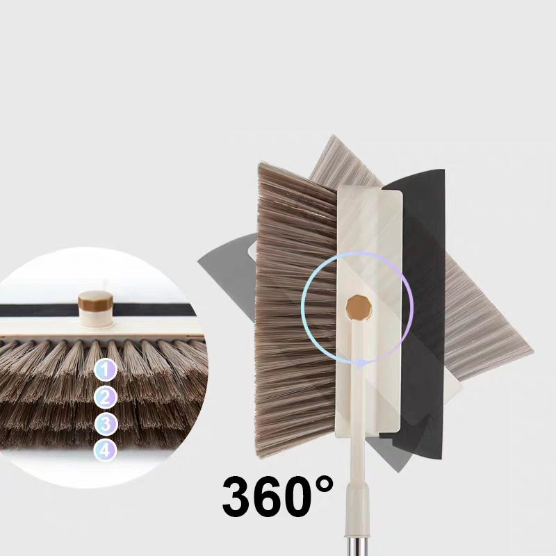 Bộ chổi kèm hốt rác ,cây chổi 2in1 kiêm gạt nước - màu ngẫu nhiên