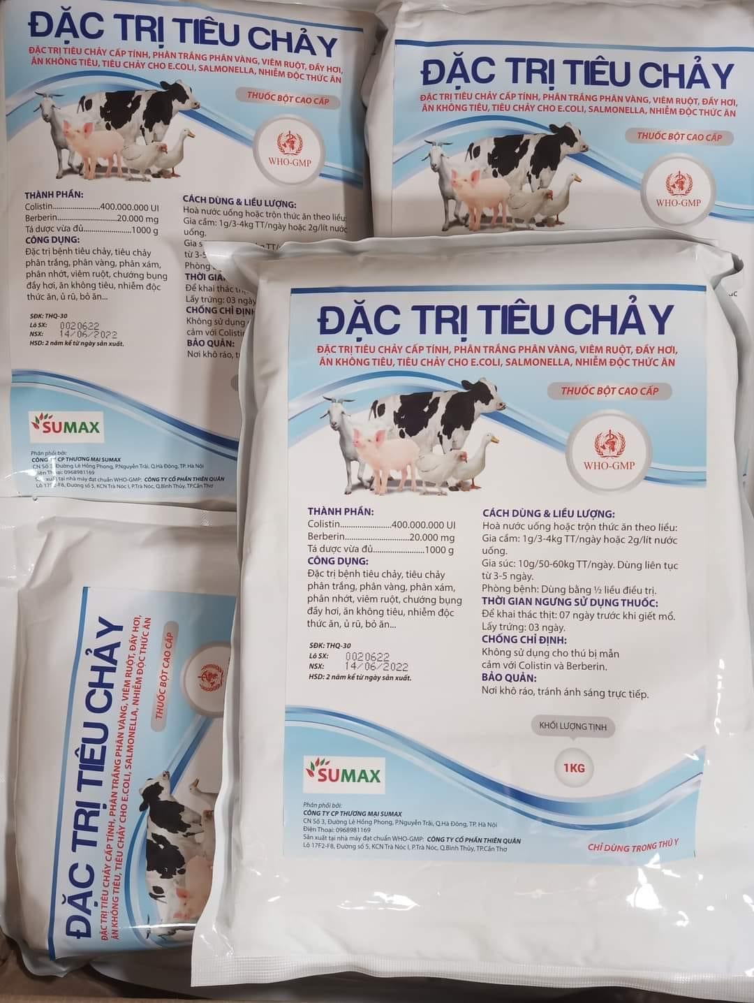 Đặc tr.ii tiêu chảy trên vật nuôi 1kg