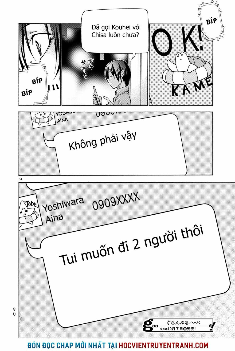 cô gái thích lặn - grand blue chapter 37 63