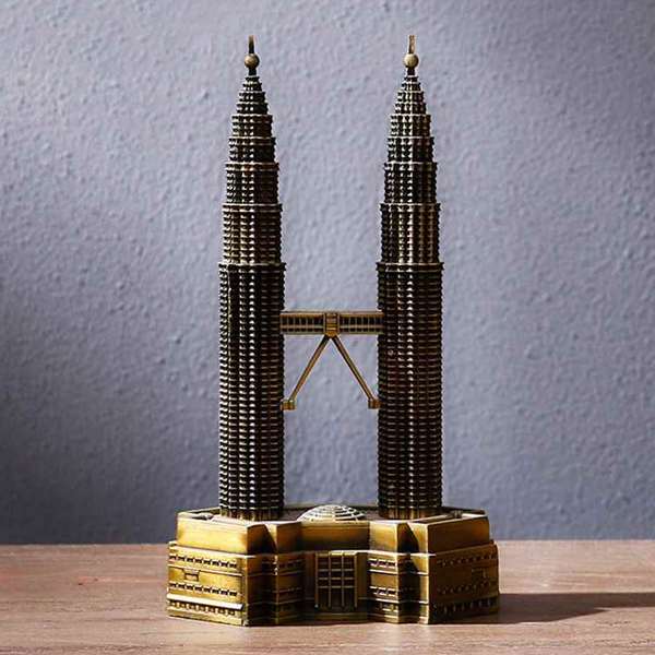 Mô hình tháp đôi Petronas cao 18 cm V.2
