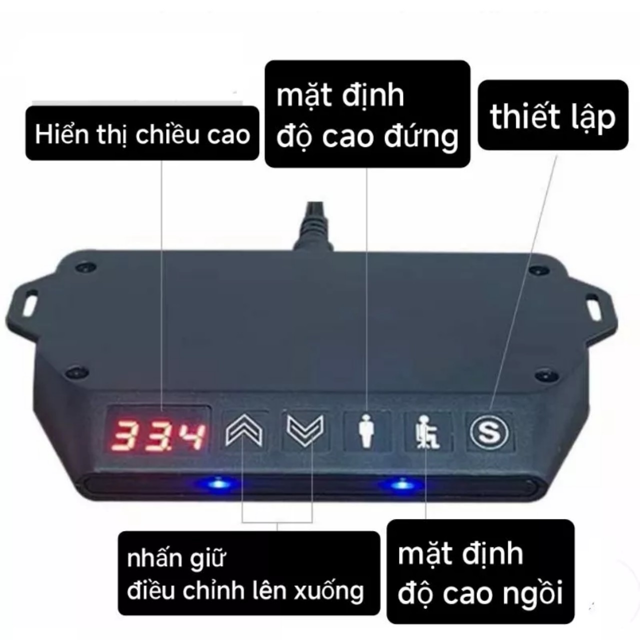 Chân sắt nâng hạ thông minh động cơ motor điện