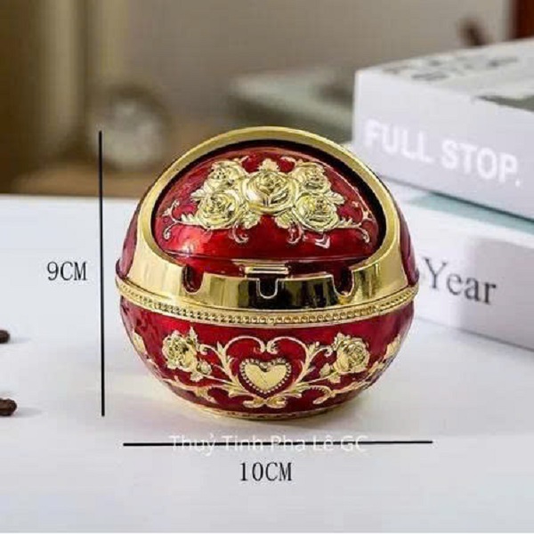 [KoSuyTu] GẠT TÀN TRÒN - Chất Liệu Hợp Kim Cao Cấp Ko Gỉ 10 x 9 CM - Có Nắp Đậy Sạch Sẽ – Thiết Kế Sang Trọng, Tinh Tế, Bền Đẹp Và Tiện Dụng