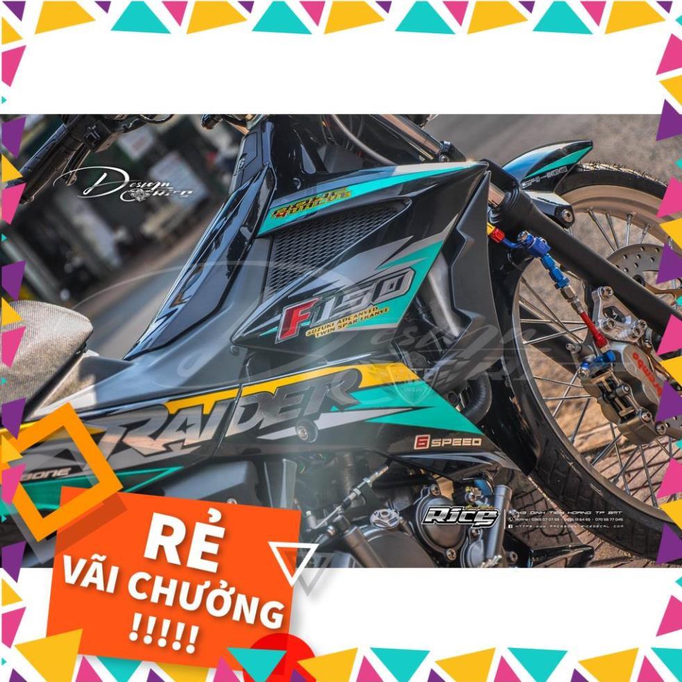 Tem Rời Raider Fi Mẫu Xanh Vàng Chữ Raider F150