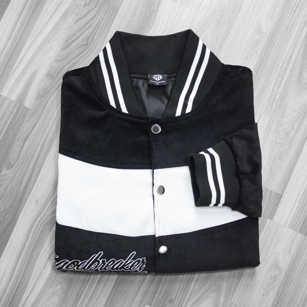 Black White 8 Varsity - Áo Khoác Số 8 Đen Trắng iMA God Breaker Local Brand