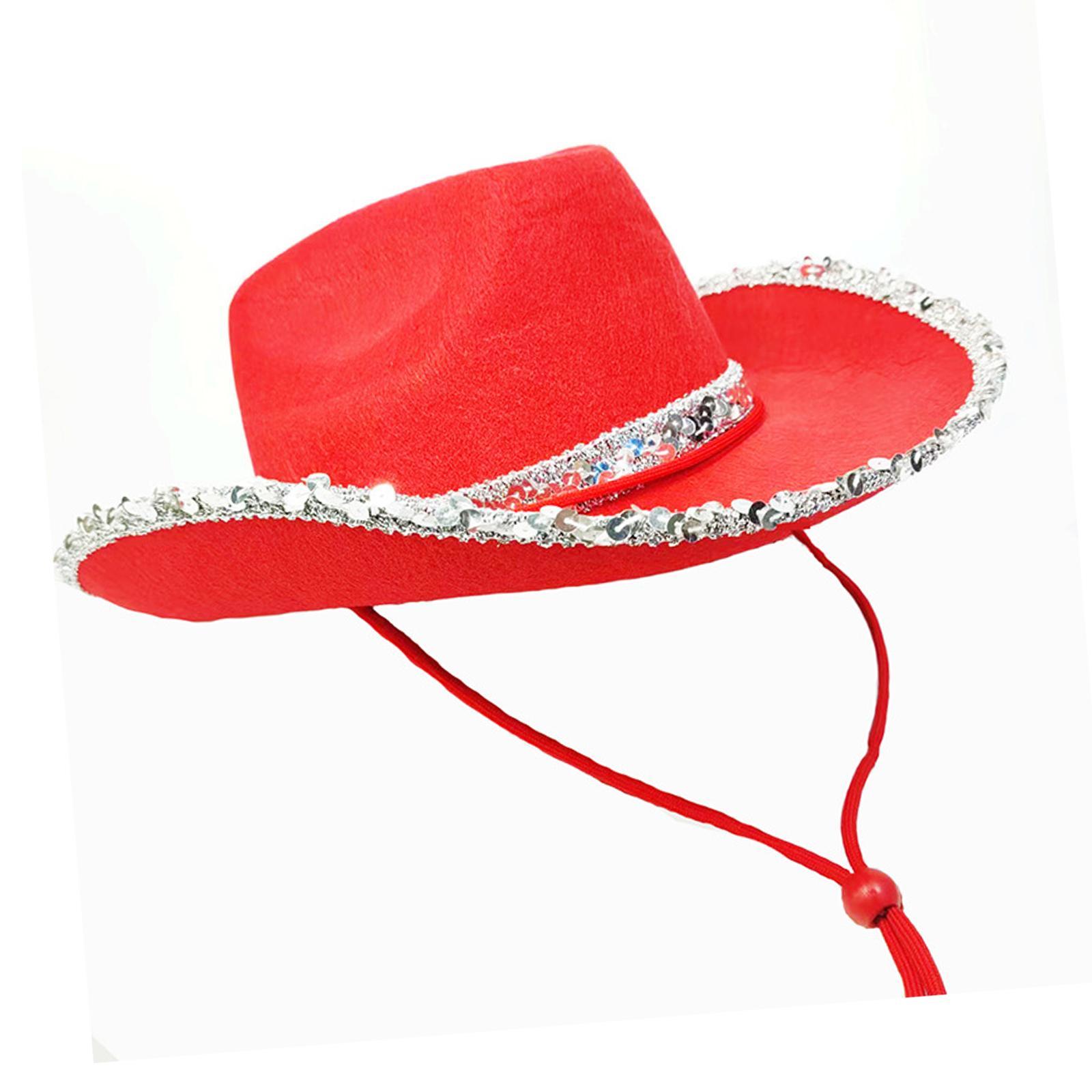Western Cowboy Hat Fedoras Caps Cowgirl Hat for Summer Outdoor Costumes Accessories
