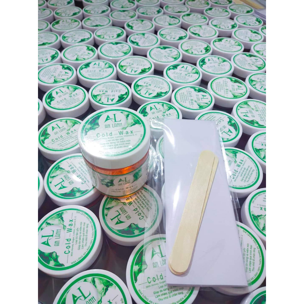 Sáp wax triệt lông shiny An Lành tặng kèm 40 giấy và que wax, sáp wax lông shiny ,wax lông Tẩy Lông