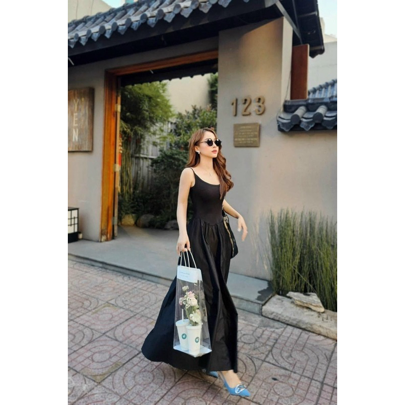 Đầm xoè bồng 2 dây có mút ngực duyên dáng