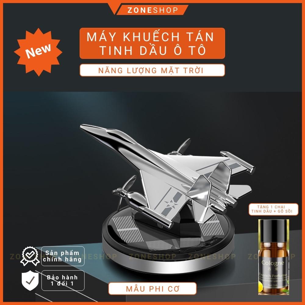 TINH DẦU Ô TÔ Năng Lượng Mặt Trời ZONEHOUSE hình Máy Bay Chiến Đấu [Tặng kèm tinh dầu thơm