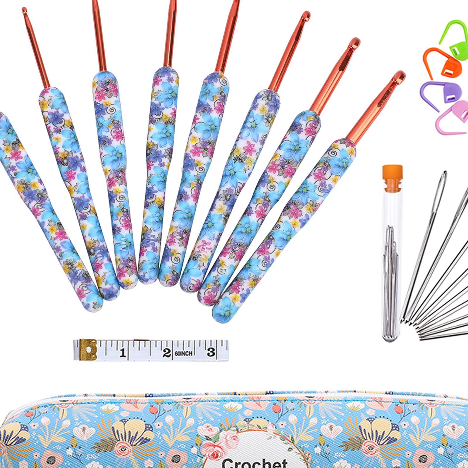 Aluminum Crochet Hooks  Knit Set Ergonomic Weave