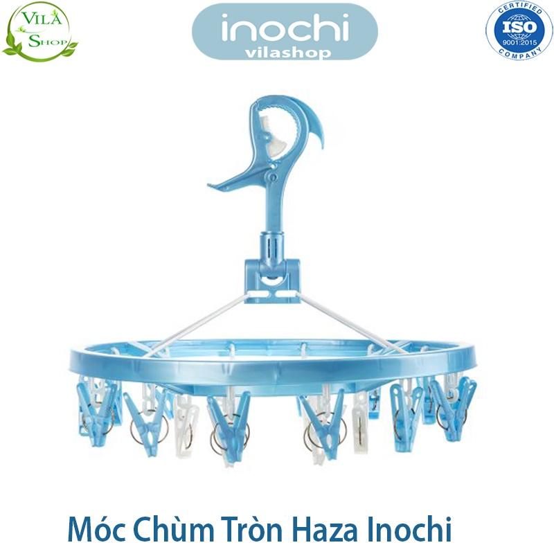 Móc Chùm Phơi Quần Áo, Móc Chùm Haza Hình Tròn, Móc Quần Áo Trẻ Em Nhựa Cao Cấp Inochi