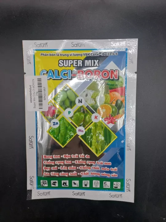 Phân bón lá trung vi lượng VBK Canxi-Bo 22.5-5 25g