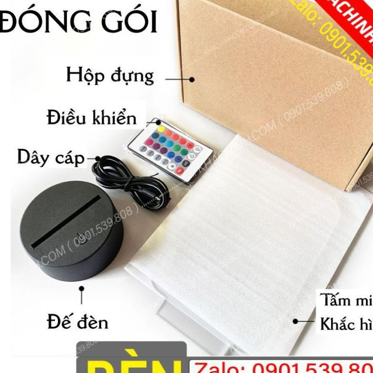 Đèn ngủ khắc hình cưới Mẫu Hình Tròn L0695-1 -G quà tặng người yêu