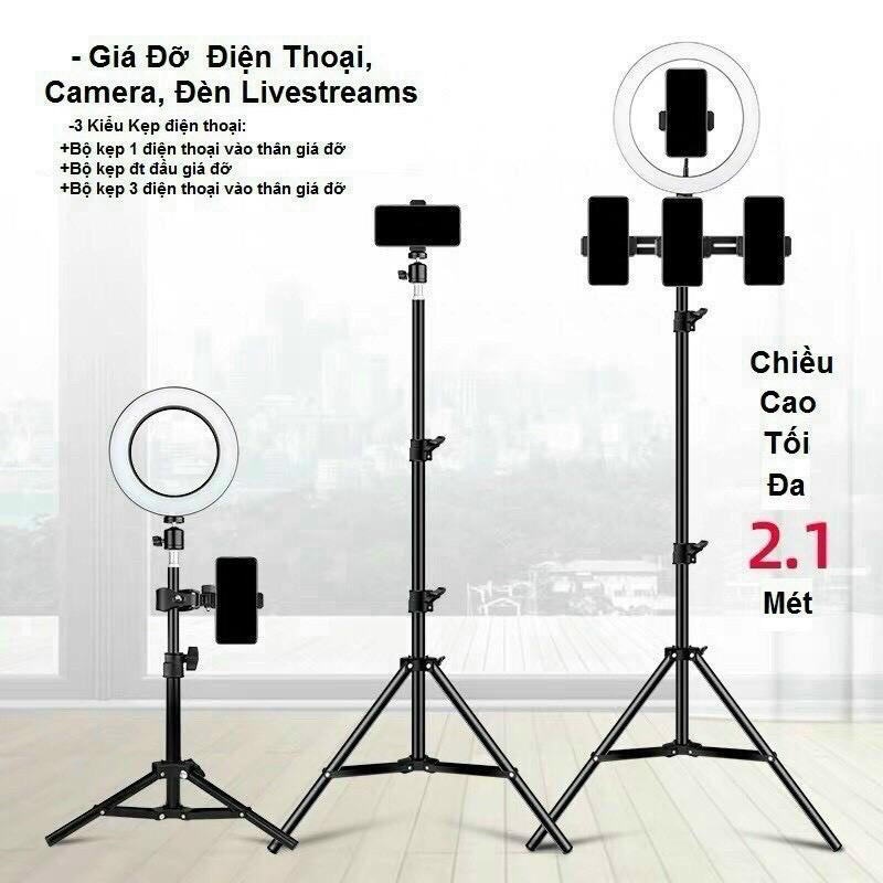 Bộ Kẹp Gắn thêm cho cây Livestream, Giá đỡ chụp hình, Tripod giá siêu rẻ