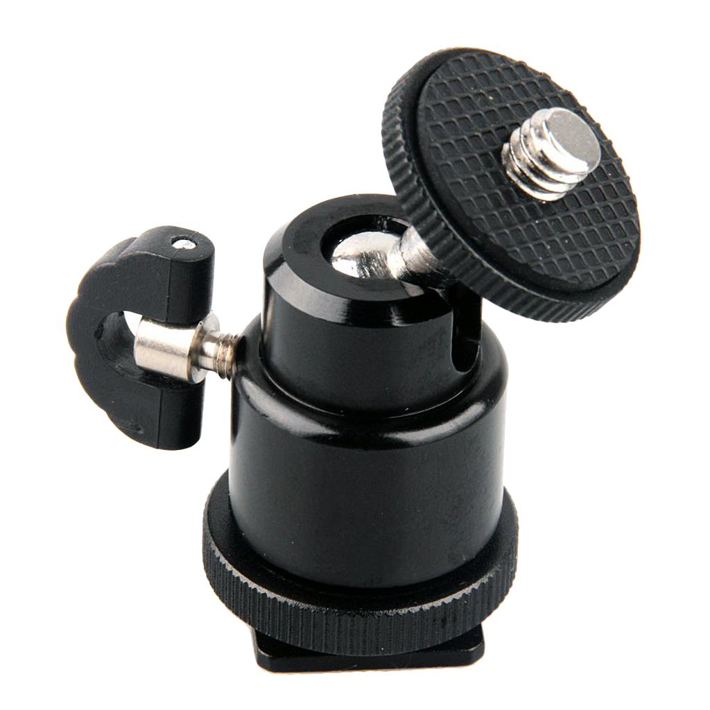 1/4'' Mini Smart Ball Head Bracket/Holder/Mount fr Camera Tripod Hot Shoe