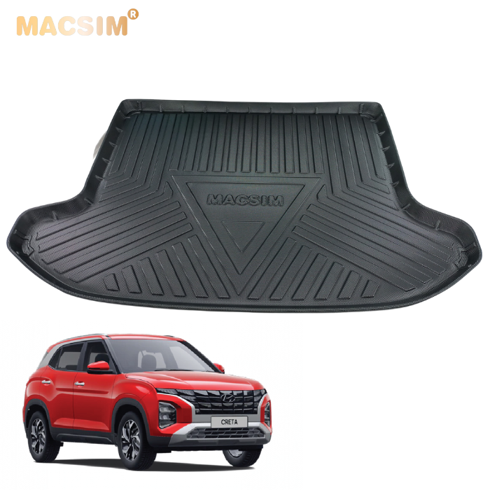 Cốp huyndai creta 2022 qd nhãn hiệu Macsim - Nhãn hiệu Macsim chất liệu TPV cao cấp màu đen