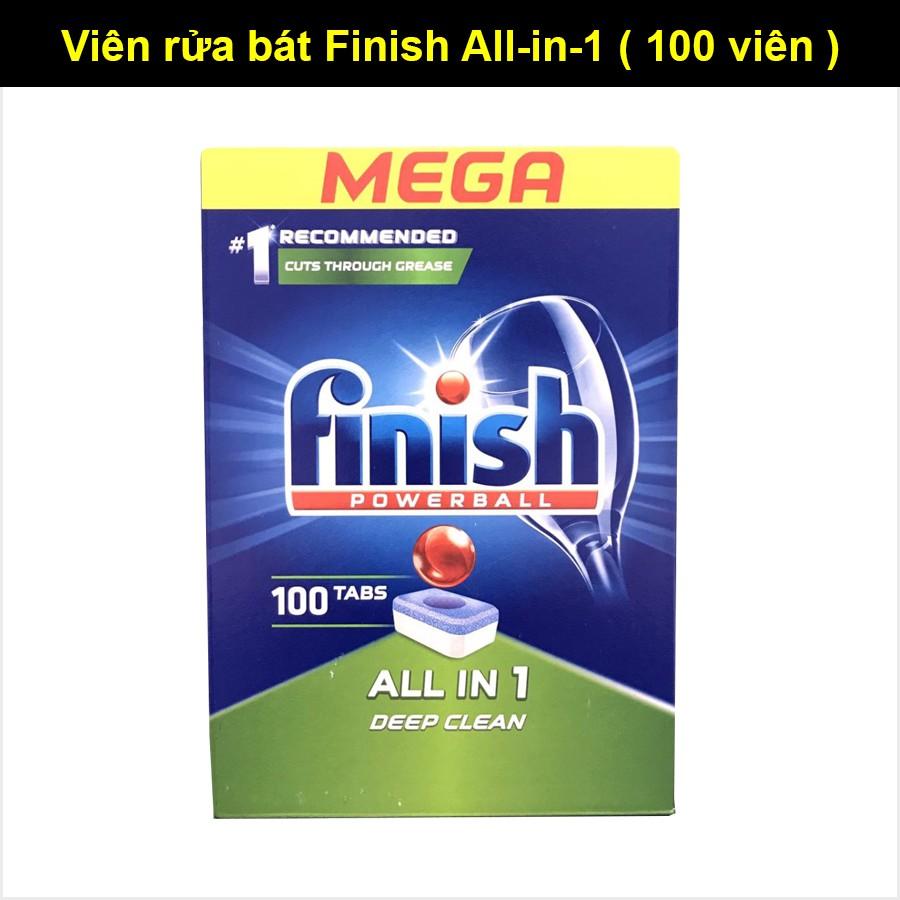 Viên rửa bát Finish All-in-1 90 viên . Tặng viên Finish Nhật