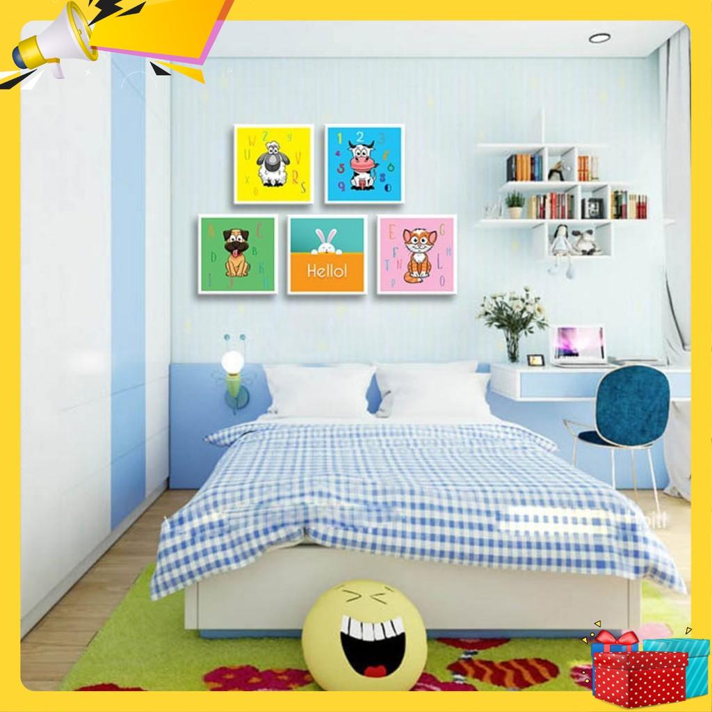 Bộ 5 tranh thú cưng dành cho trẻ nhỏ W1190