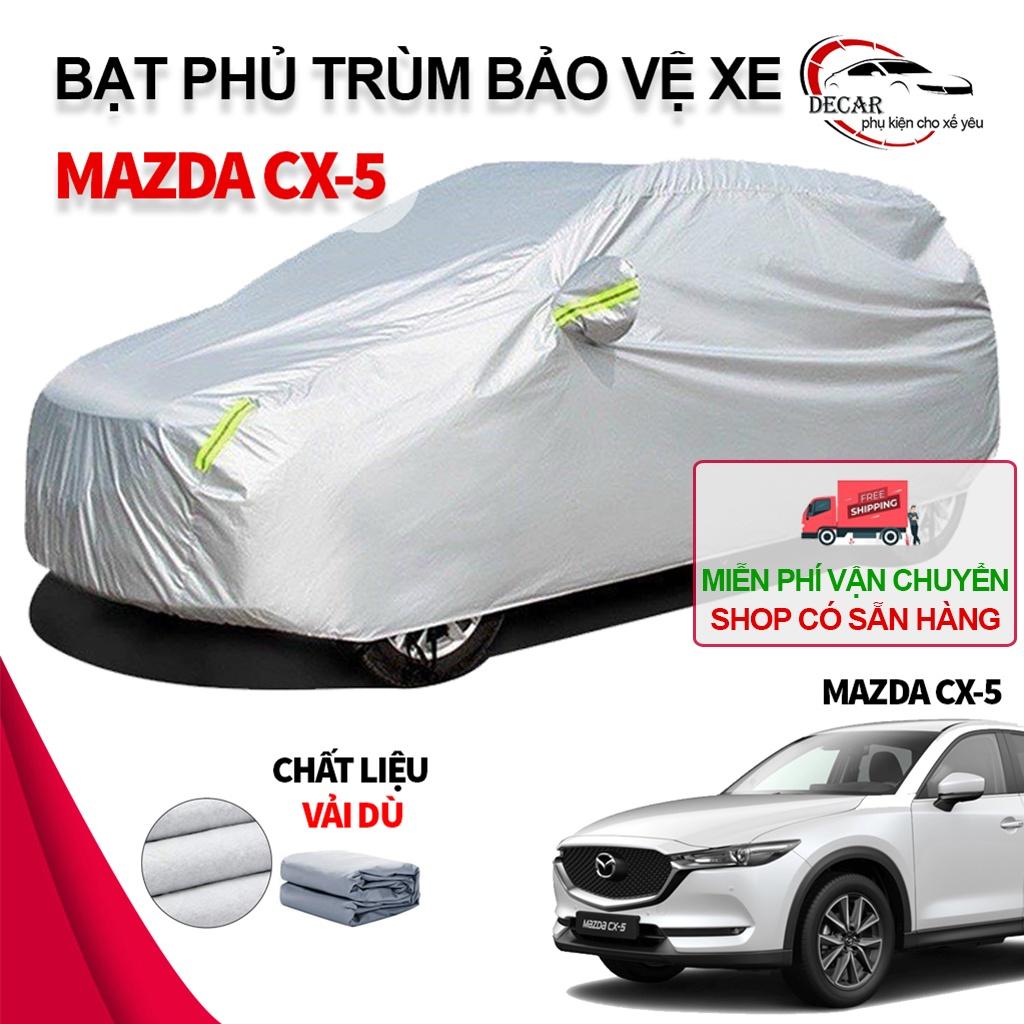 Bạt phủ xe ô tô 3 lớp thông minh, vải dù oxford cao cấp, áo trùm bảo vệ xe mazda cx5 che nắng,nóng,mưa