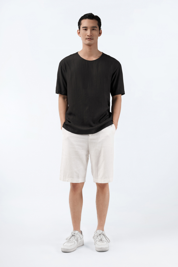 Quần Short nam LINEN form Relax - chất linen cao cấp xịn đẹp 10S21PSH028 | LASTORE MENSWEAR